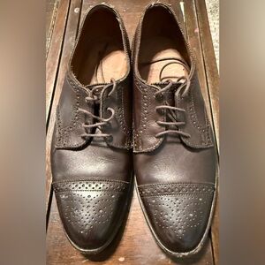 EUC🚨 Allen Edmonds Dark Brown Cap Toe Oxford Shoes Leather Made in 🇺🇸 9D